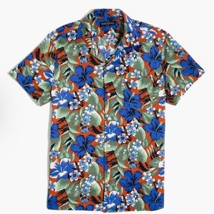 jcrew factory printed short sleeve shirt